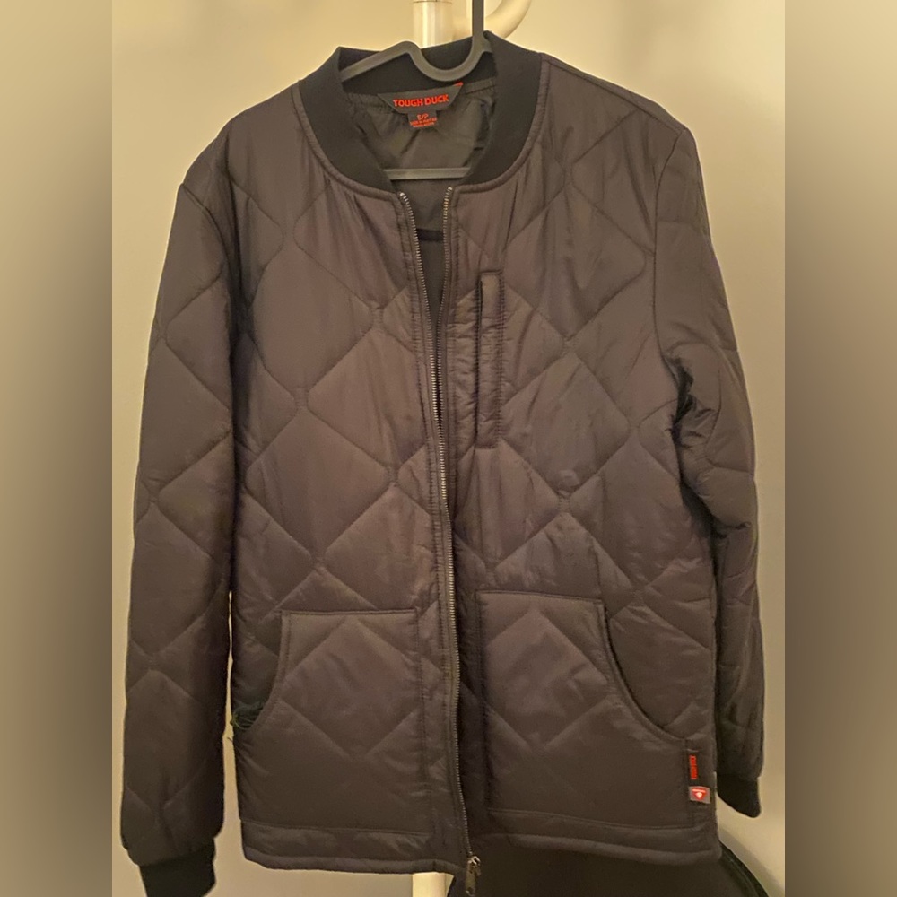 Tough Duck Black Freezer/Bomber jacket sz small men’s